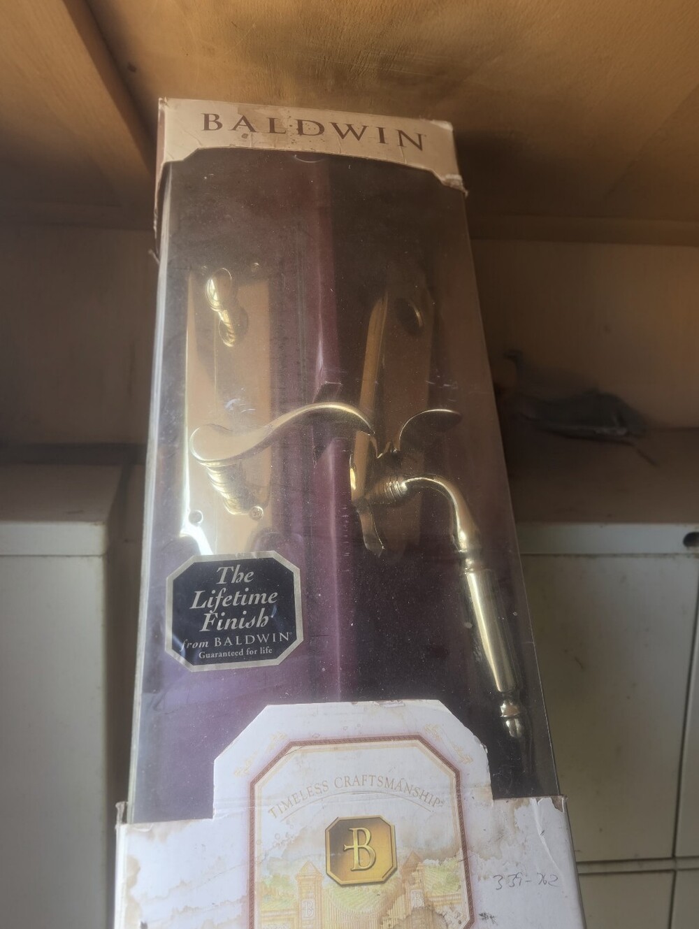 Baldwin Polished Brass Door Lever Set